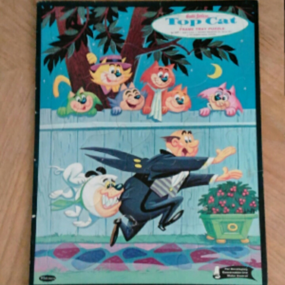 Vintage  Hannah barbera 1961 Top cat  tray puzzle
